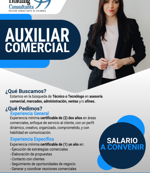 Auxiliar Comercial y de Operaciones